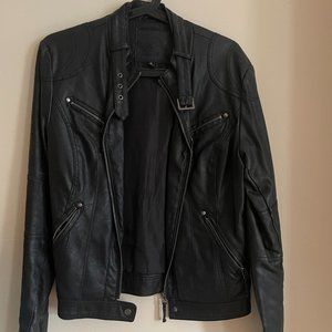 Max Jeans Faux Leather Jacket Size Small